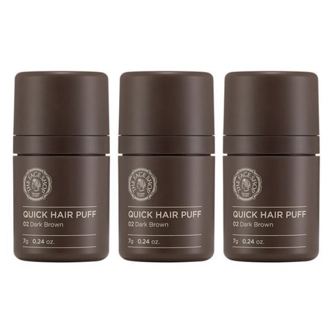 The Face Shop Quick Hair Puff Shadow No.2 Dark Brown 7g*3Pcs