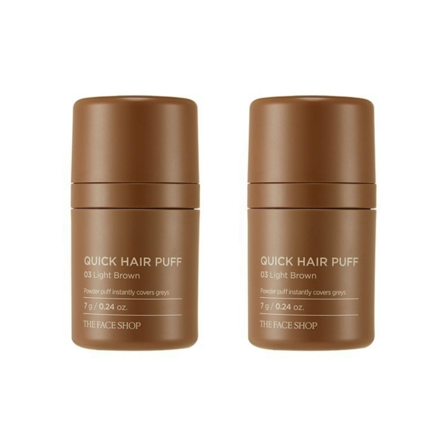 The Face Shop Quick Hair Puff Shadow No.3 Light Brown 7g*2Pcs