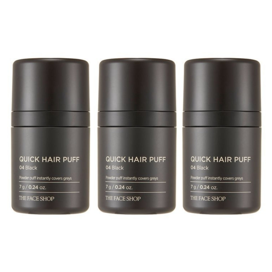 The Face Shop Quick Hair Puff Shadow No.4 Black 7g*3Pcs