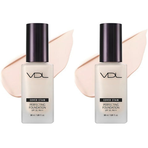 VDL Cover Stain Perfecting Foundation SPF35 PA++ A00 30ml*2Pcs