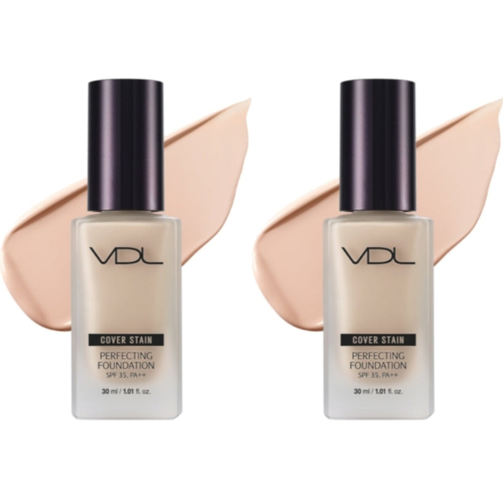 VDL Cover Stain Perfecting Foundation SPF35 PA++ A03 30ml*2Pcs