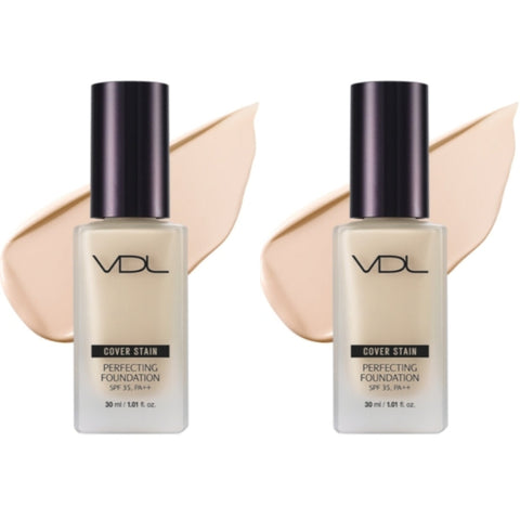 VDL Cover Stain Perfecting Foundation SPF35 PA++ V02 30ml*2Pcs