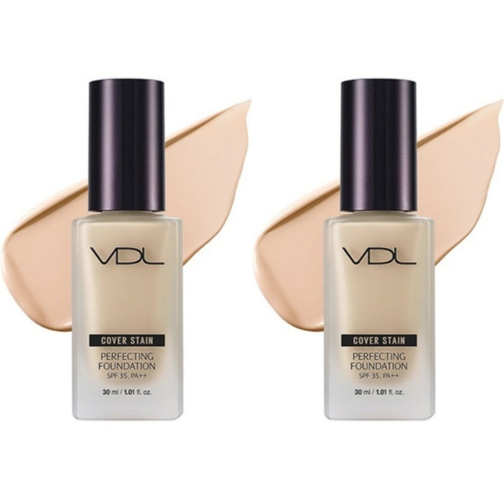 VDL Cover Stain Perfecting Foundation SPF35 PA++ V03 30ml*2Pcs