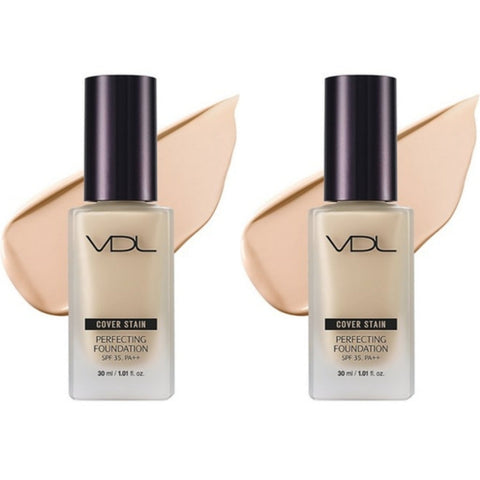 VDL Cover Stain Perfecting Foundation SPF35 PA++ V03 30ml*2Pcs