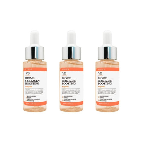 VIBAS Biome Collagen Boosting Ampoule 30ml*3Pcs