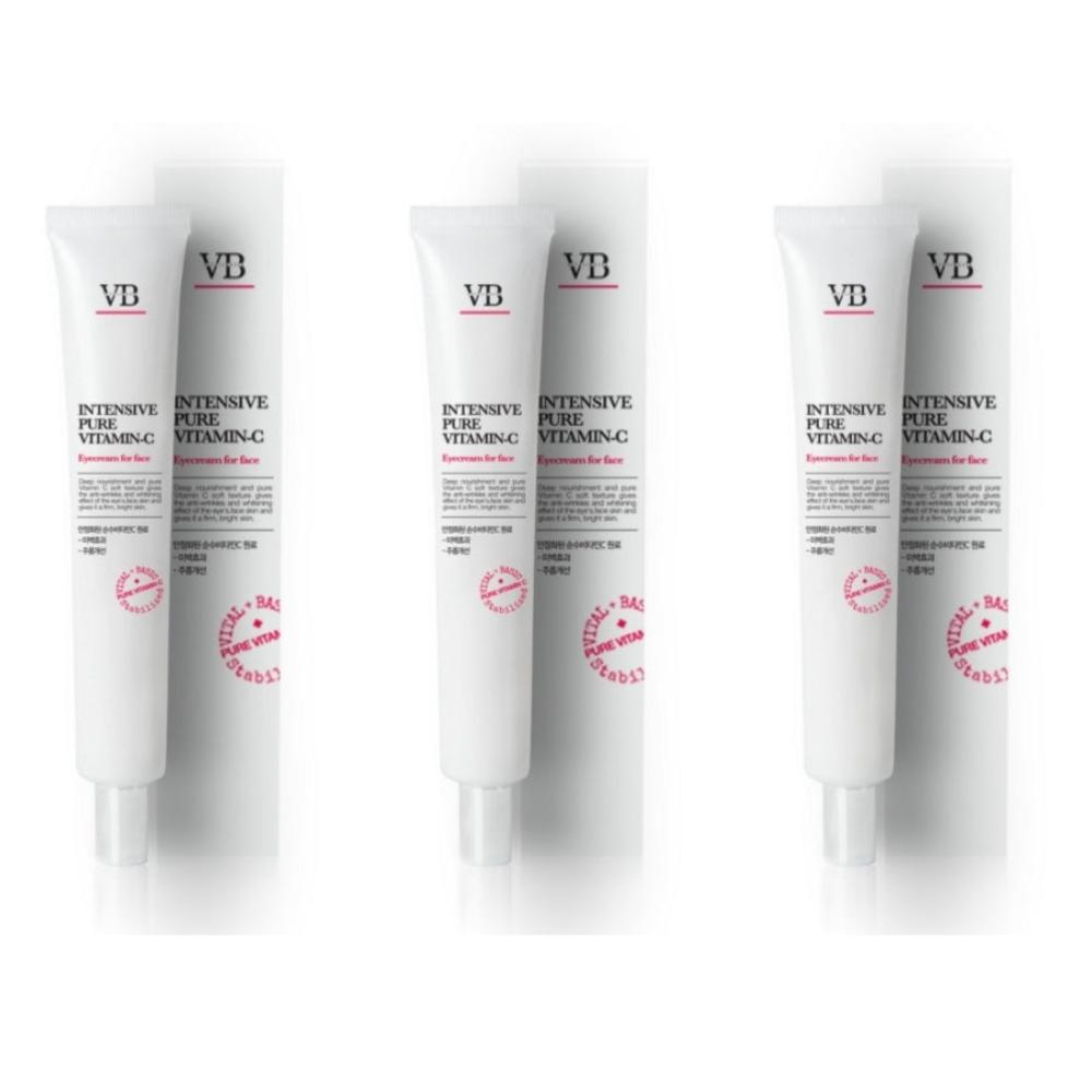 VIBAS Intensive Pure Vitamin-C Eye Cream for Face 20ml*3Pcs