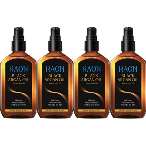 Raon Black Argan Hair Oil 100ml*4Pcs