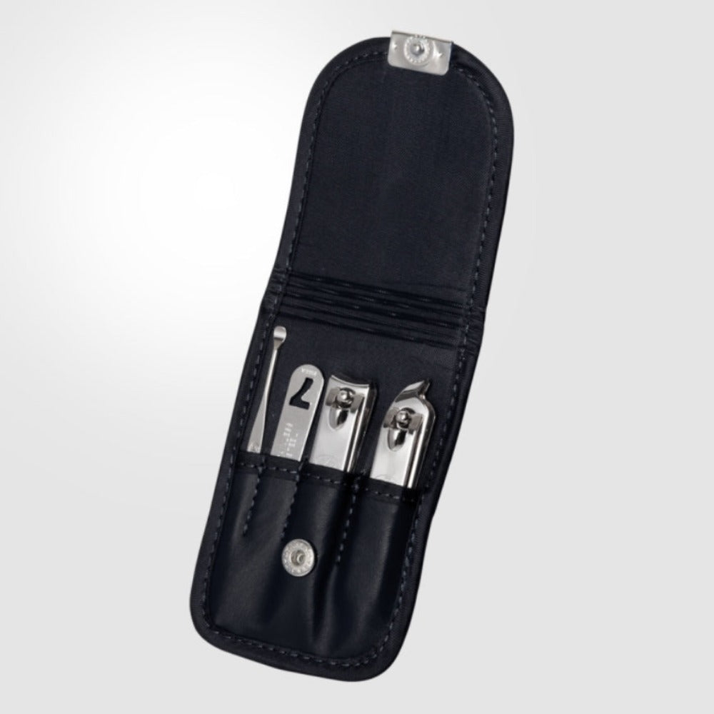 777 Three Seven Silver Nail Clipper 4 Pieces Beauty Set TS-33VC Made in Korea