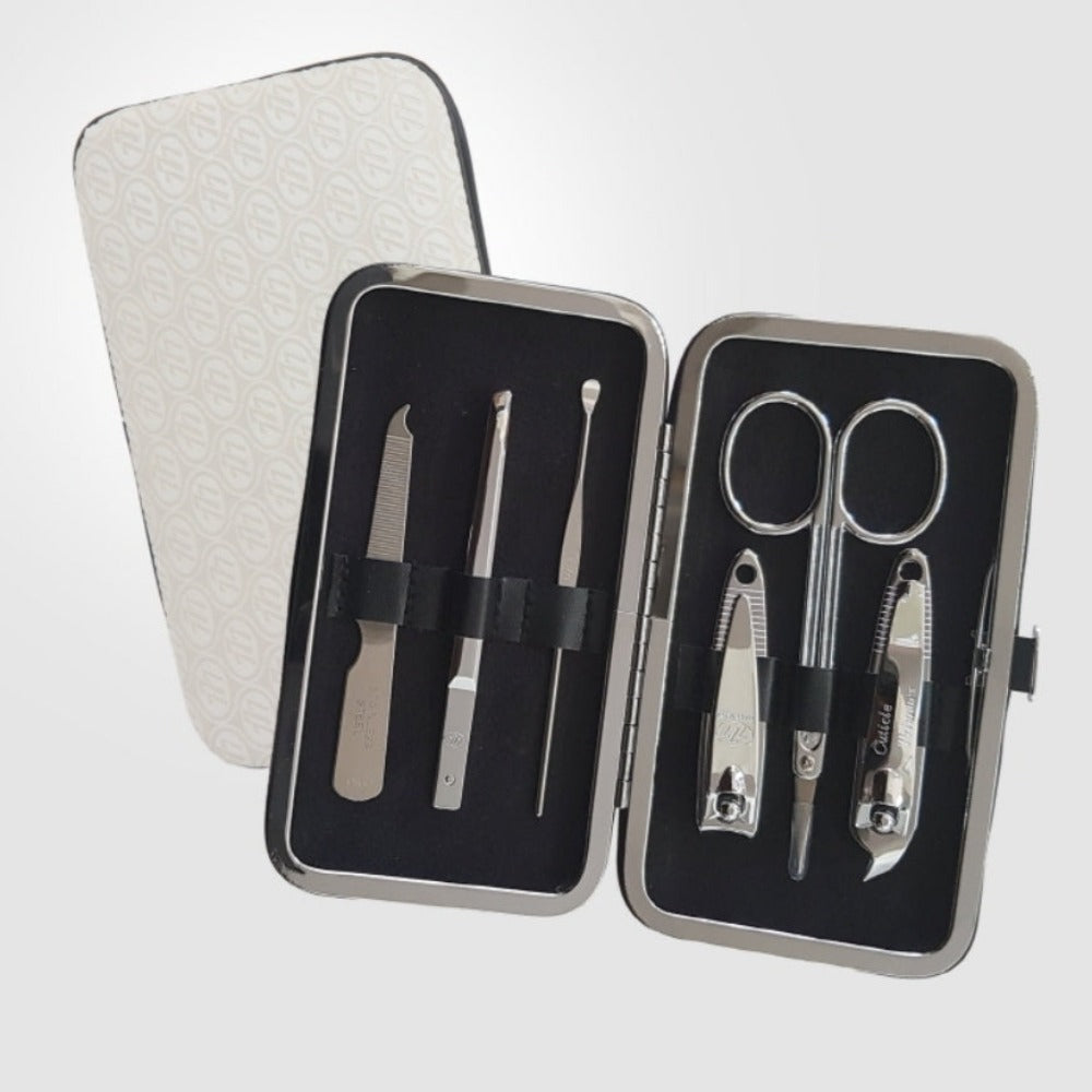 777 Three Seven Silver Nail Clippers 6 Pieces Beauty Set TS-399C Made in Korea