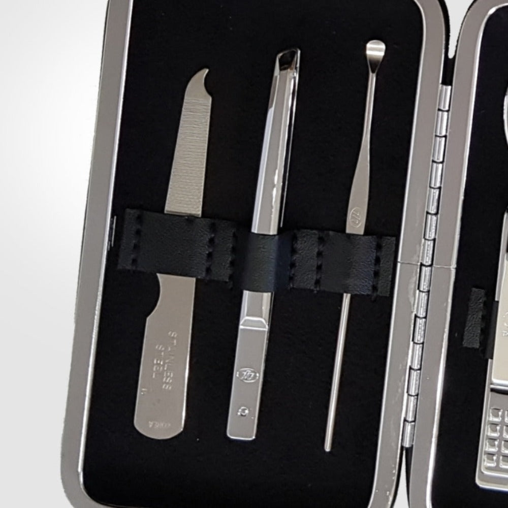 777 Three Seven Silver Nail Clippers 6 Pieces Beauty Set TS-399VC Made in Korea