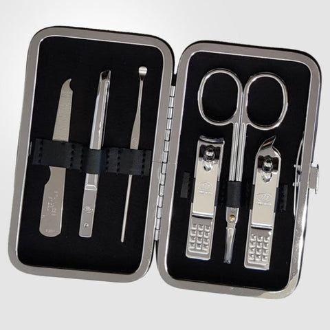 777 Three Seven Silver Nail Clippers 6 Pieces Beauty Set TS-399VC Made in Korea