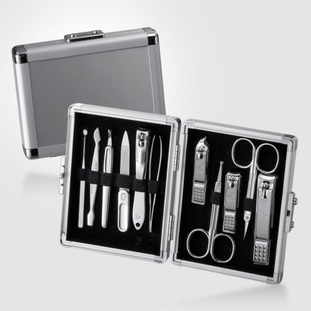 777 Three Seven Silver Nail Clippers Set 11 Pieces TS-16000VC Made in Korea