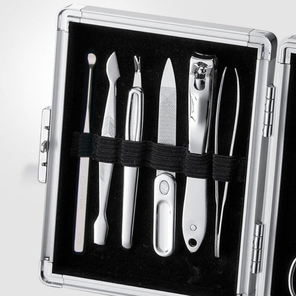 777 Three Seven Silver Nail Clippers Set 11 Pieces TS-16000VC Made in Korea