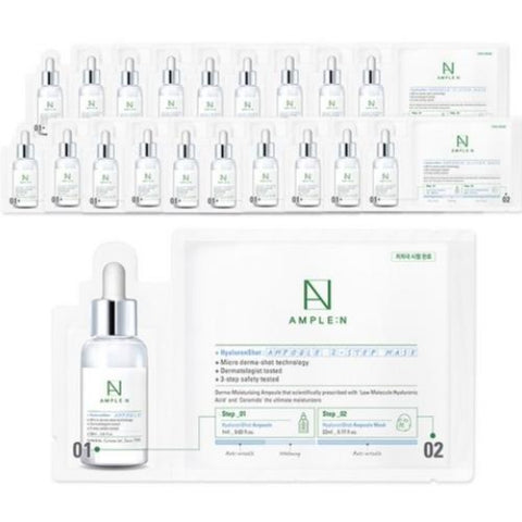 AMPLE:N Hyaluron Shot Ampoule 2 Step Mask Pack 20ea