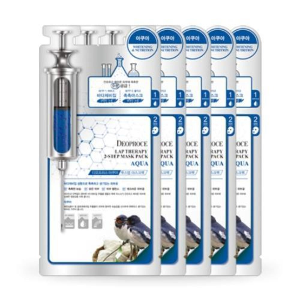 Deoproce Lab Therapy 2 Step Mask Pack Swallow's Nest Aqua 25ml*5ea