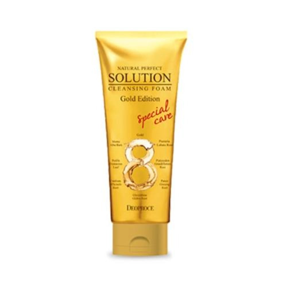 Deoproce Natural Perfect Solution Cleansing Foam Gold Edition 100g