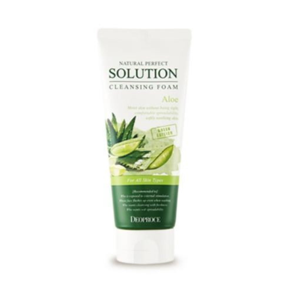 Deoproce Natural Perfect Solution Cleansing Foam Aloe 170g