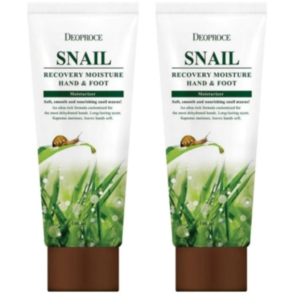 Deoproce Snail Recovery Moisture Hand and Foot 100ml*2Pcs