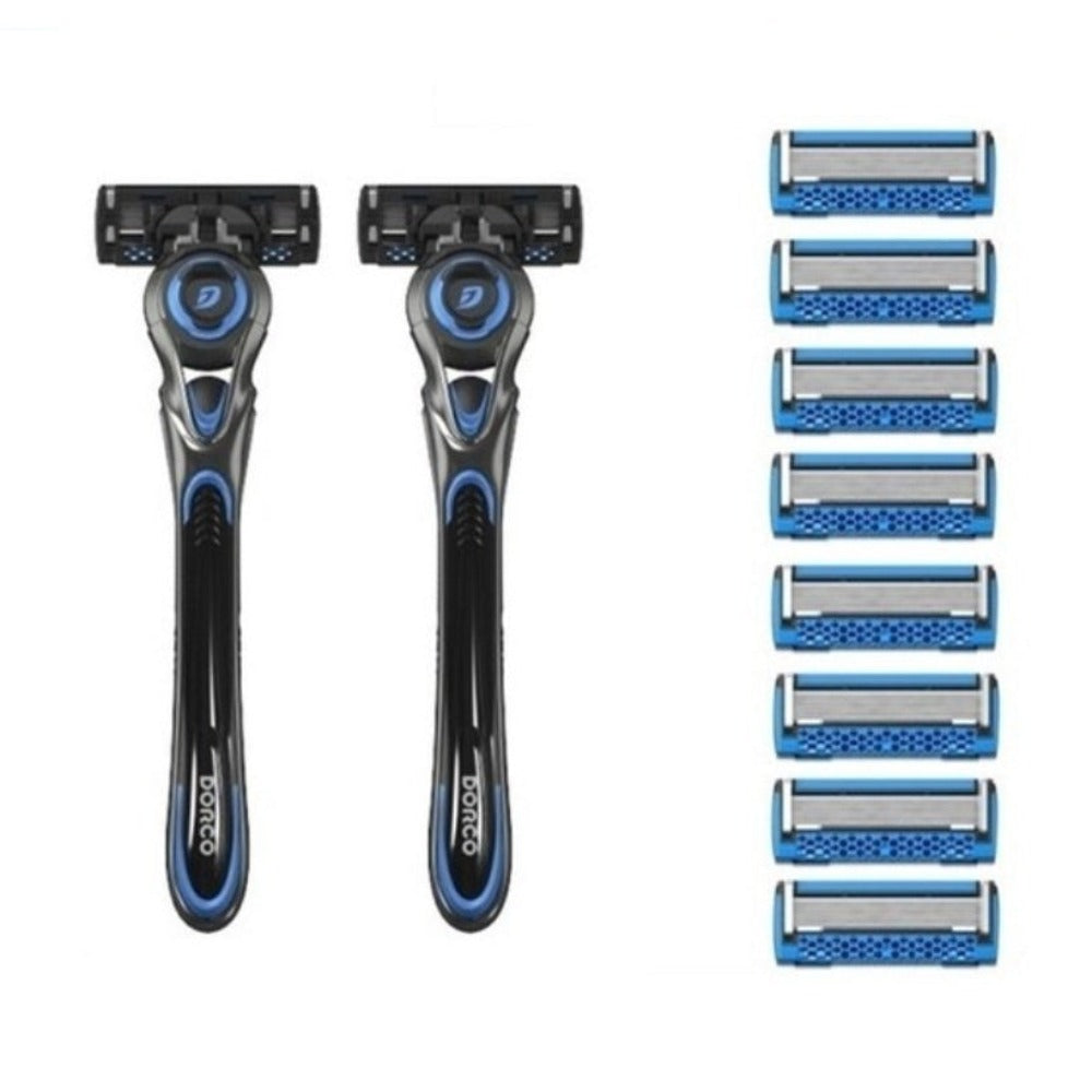 Dorco Pace7 2 Fresh Shaving Razor 2 Handles + 8 Cartridges Set