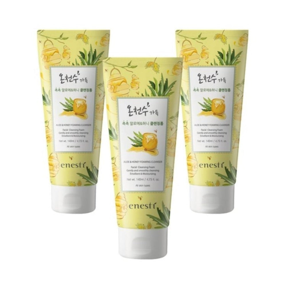 Enesti Spa Aloe & Honey Foaming Cleanser 140ml*3Pcs