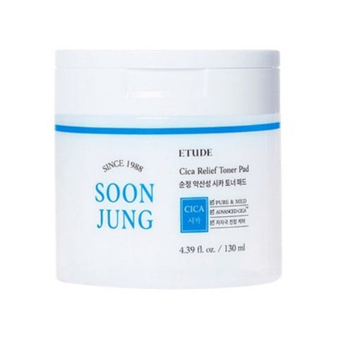 Etude House Soon Jung Cica Relief Toner Pad 70ea 130ml