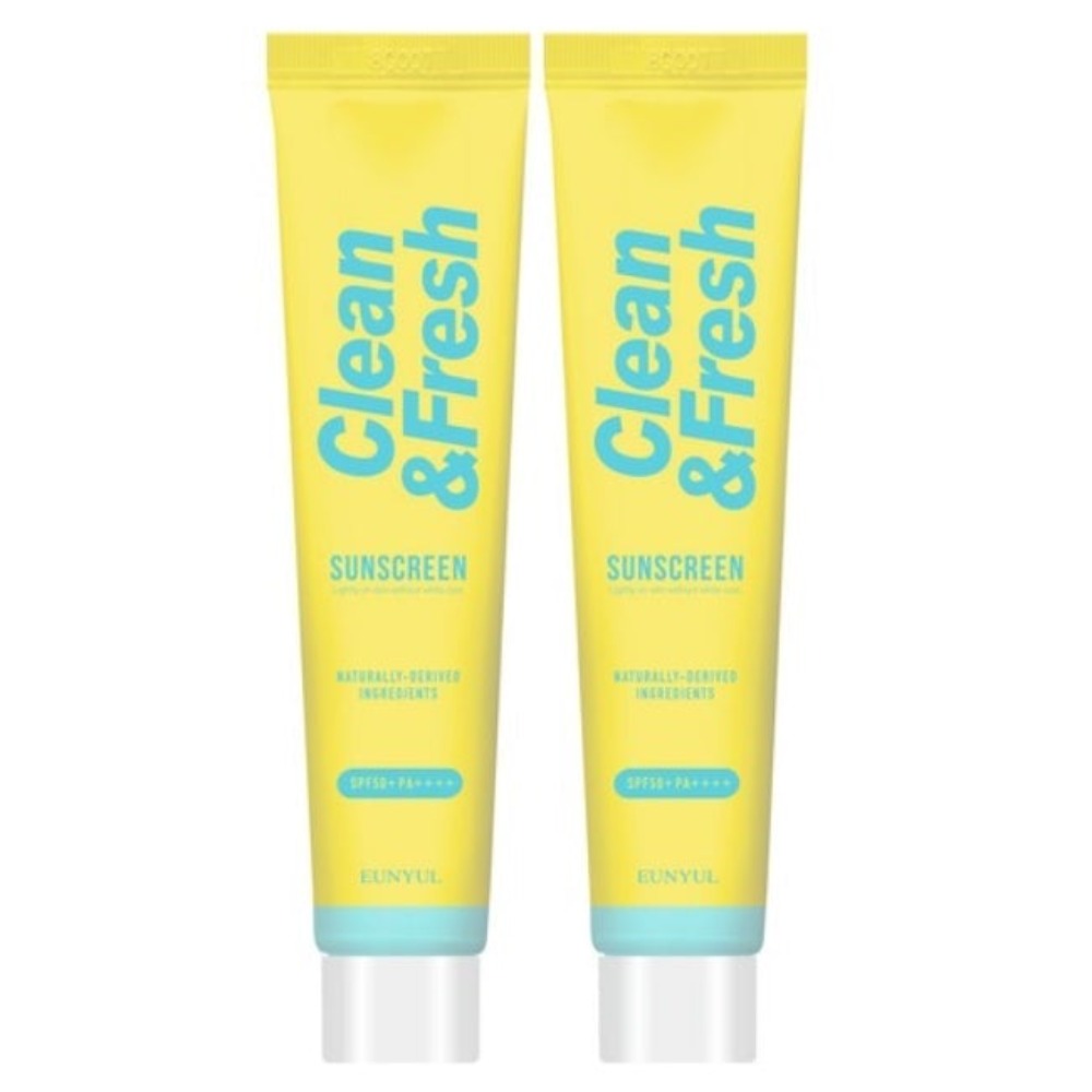 Eunyul Clean & Fresh Sunscreen SPF50+ PA++++ 50g*2Pcs