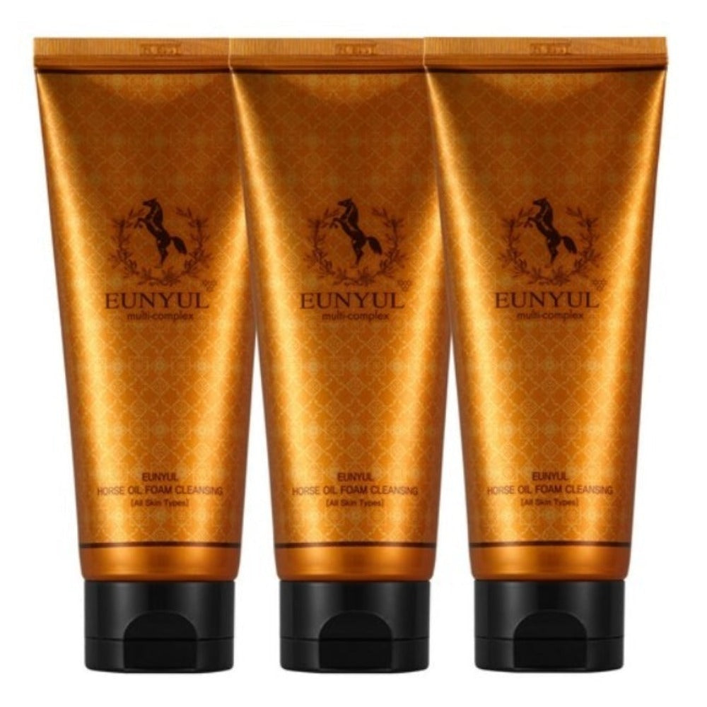 Eunyul Horse Oil Foam Cleansing 150ml*3Pcs