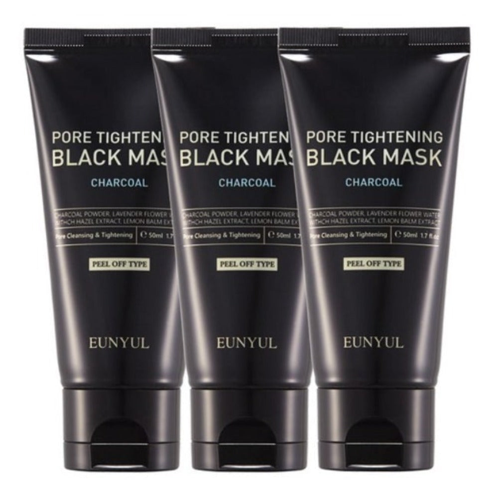 Eunyul Pore Tightening Black Mask 50ml*3Pcs