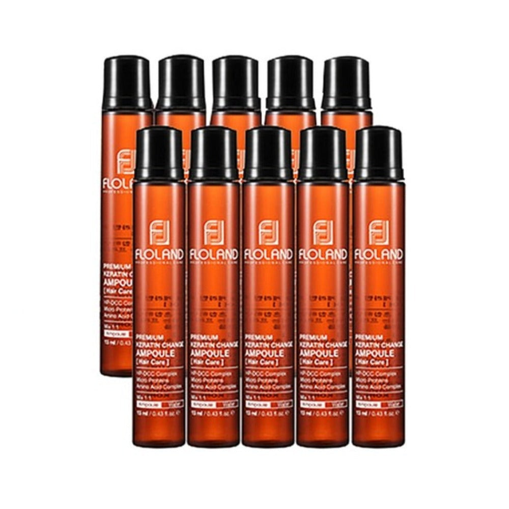 Floland Premium Keratin Change Hair Ampoule 13ml*10Pcs