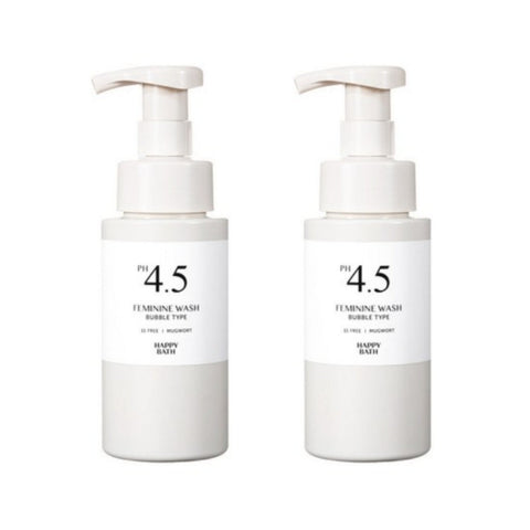Happy Bath PH4.5 Weak Acid Mugwort Bubble Feminine Wash 250g*2Pcs