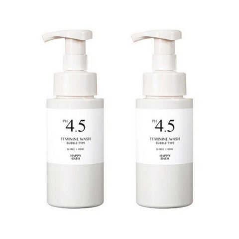 Happy Bath PH4.5 Weak Acid Rose Bubble Feminine Wash 250g*2Pcs