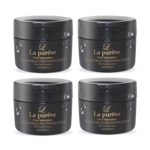 La Pureve All Day Multi Nutrition Cream with Snail Extracts 100ml*4Pcs