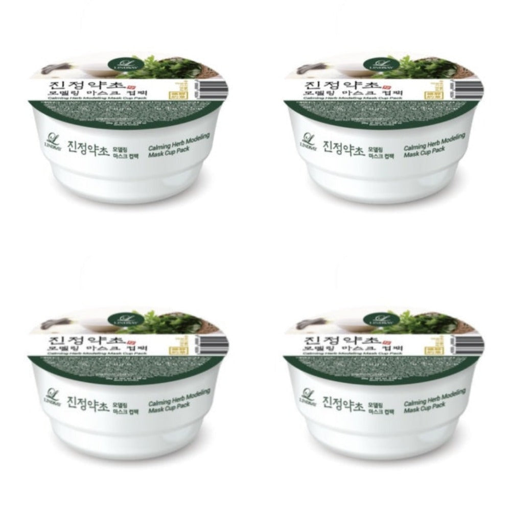 Lindsay Calming Herb Modeling Mask Cup Pack 28g*4Pcs