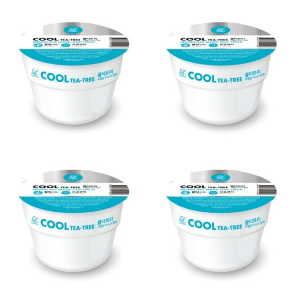 Lindsay Cool Tea Tree Modeling Mask Cup Pack 28g*4Pcs