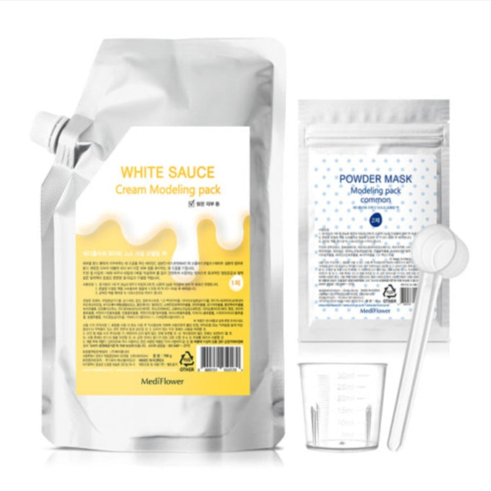 Medi Flower Cream Modeling Pack White Sauce 700g + Powder Mask 40g + Measuring Cups