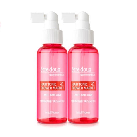 Medi Flower Etre Doux Hair Tonic Flower Market Anti-Hair Loss 100ml*2Pcs