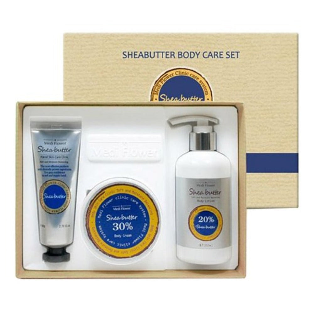 Medi Flower Shea Butter Body Care 3 Pieces Set