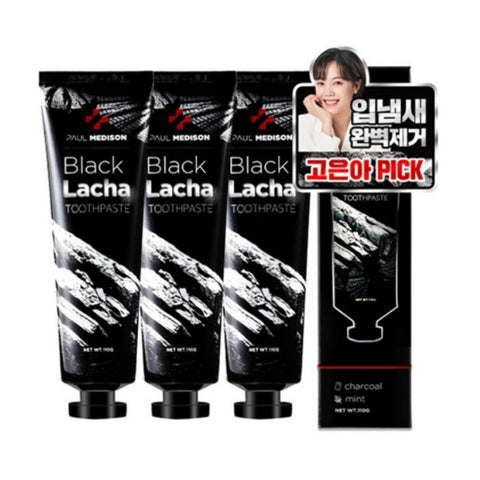 Paul Medison Black Lacha Toothpaste 110g*3Pcs