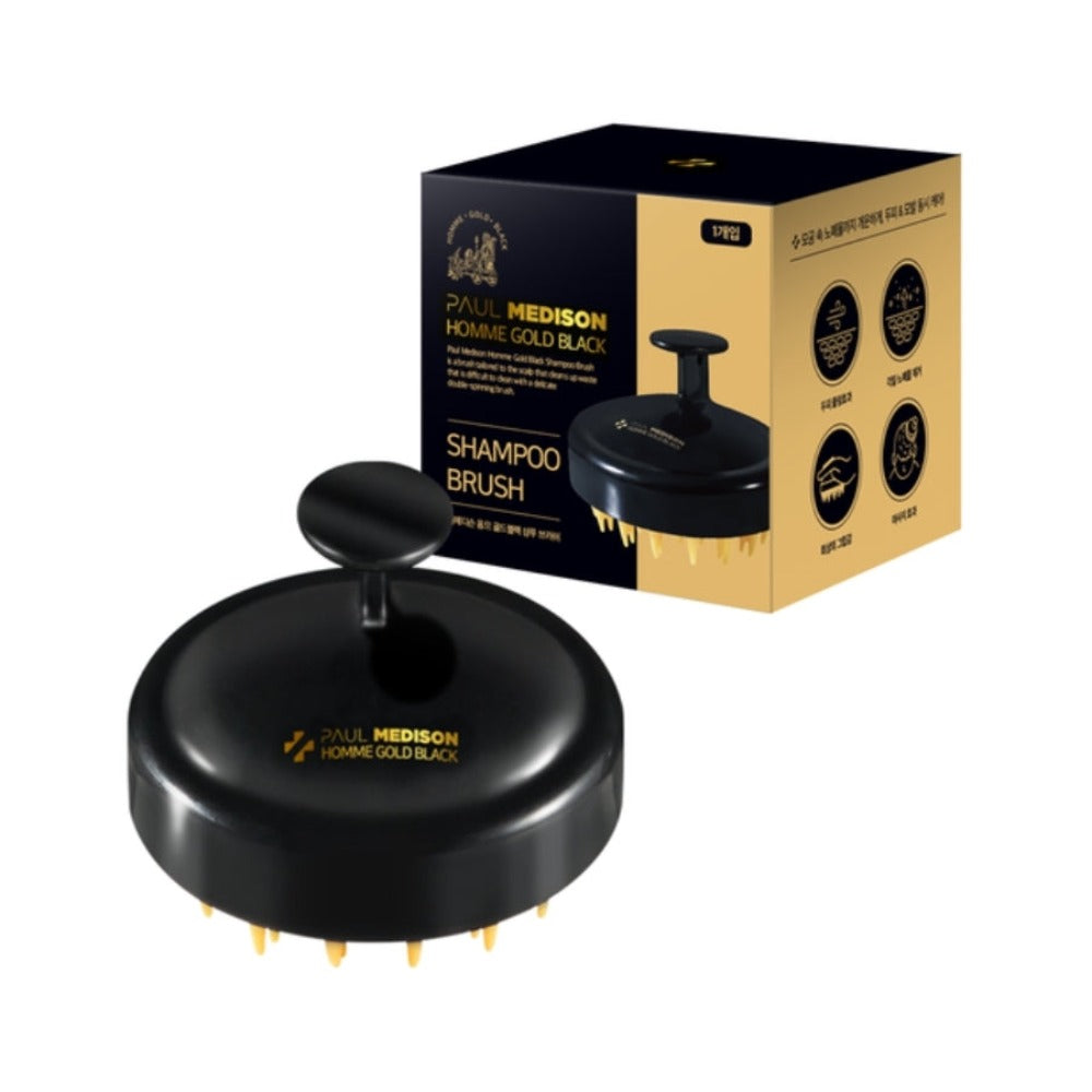 Paul Medison Homme Gold Black Shampoo Brush 1Pc