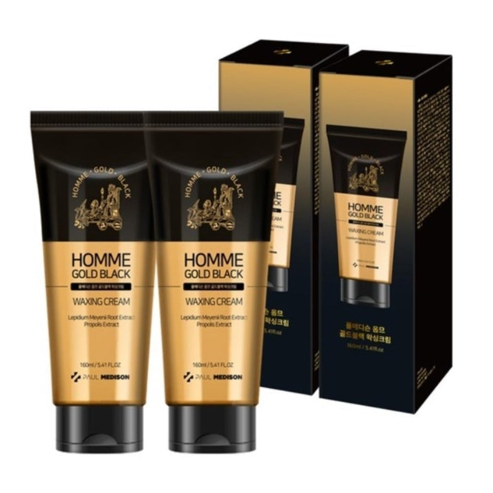Paul Medison Homme Gold Black Waxing Cream 160ml*2Pcs