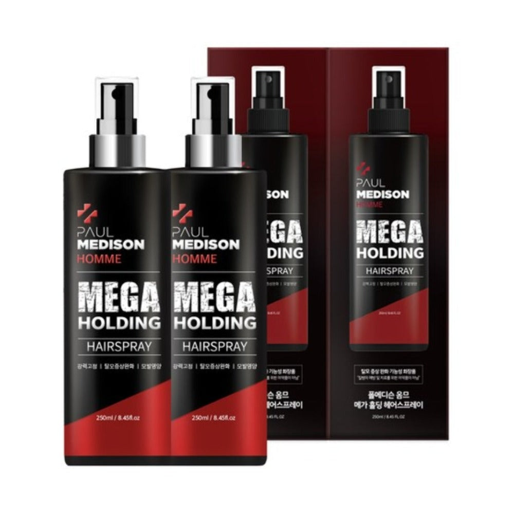 Paul Medison Homme Mega Holding Hairspray 250ml*2Pcs
