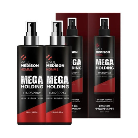 Paul Medison Homme Mega Holding Hairspray 250ml*2Pcs