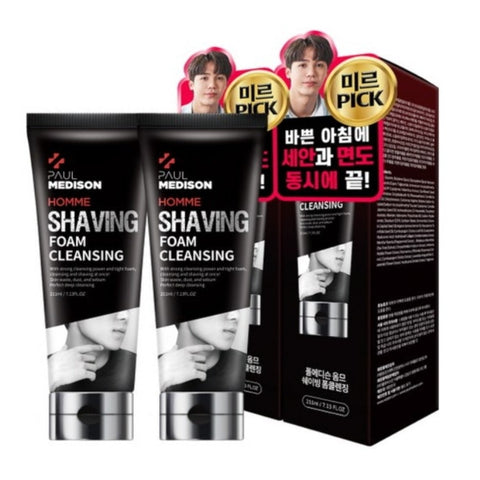 Paul Medison Homme Shaving Foam Cleansing 211ml*2Pcs