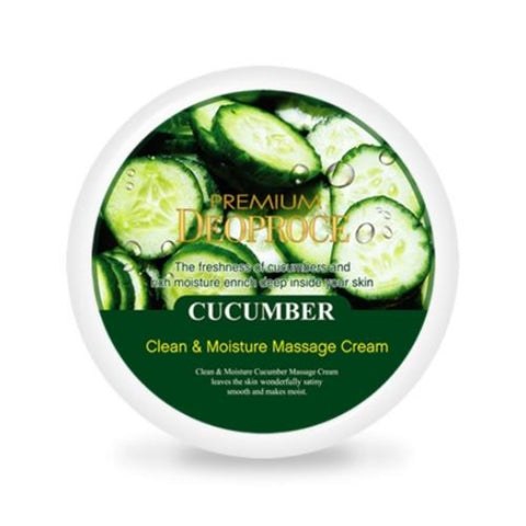Premium Deoproce Clean & Moisture Cucumber Massage Cream 300g