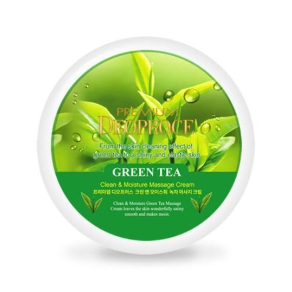 Premium Deoproce Clean & Moisture Green Tea Massage Cream 300g