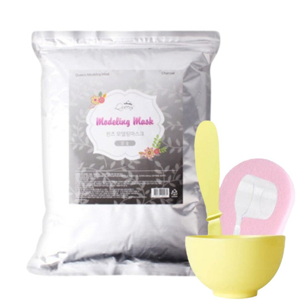 Queens Modeling Mask Pack Charcoal 1kg + Tools Set