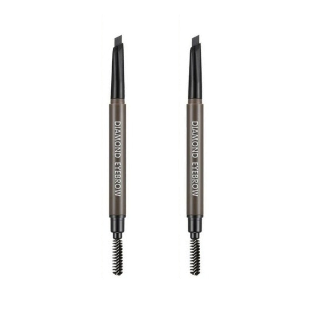 RiRe Diamond Eyebrow Gray Brown 0.35g*2Pcs