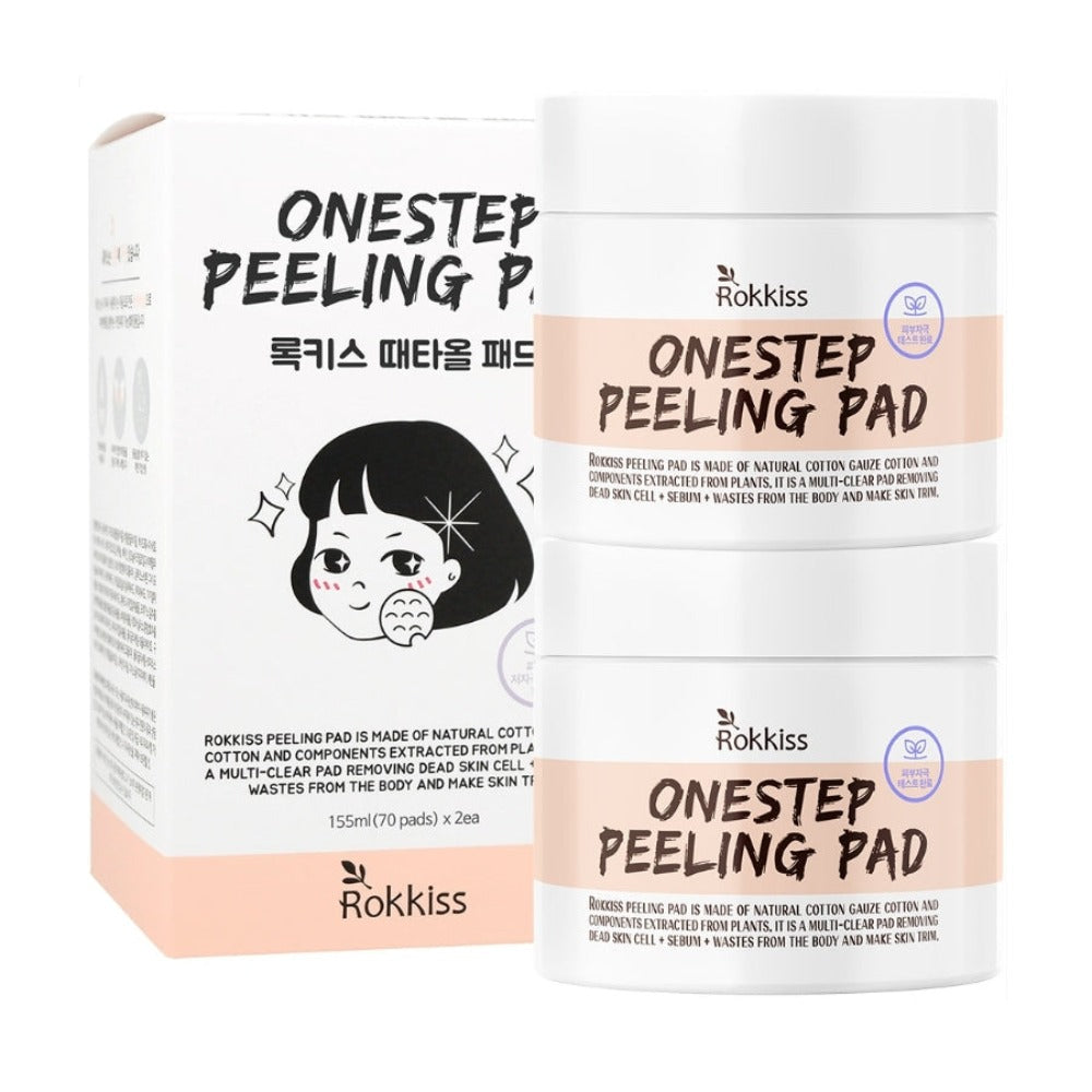 Rokkiss Onestep Peeling Pad 70ea 155ml*2Pcs