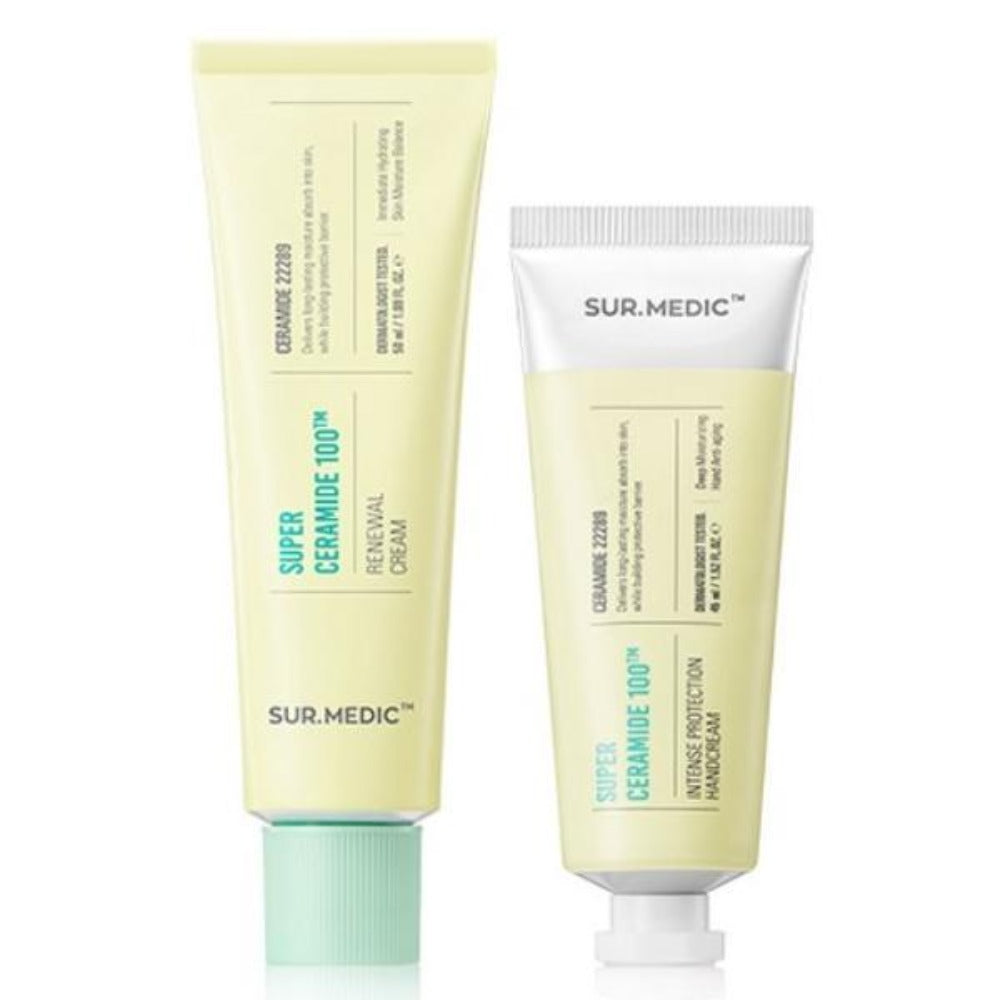 Sur.Medic Plus Super Ceramide 100TM Renewal Cream 50ml + Hand Cream 45ml Set